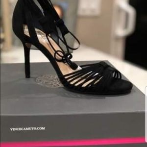 Vince Camuto Stellima Ankle-Tie Tassel shoes.